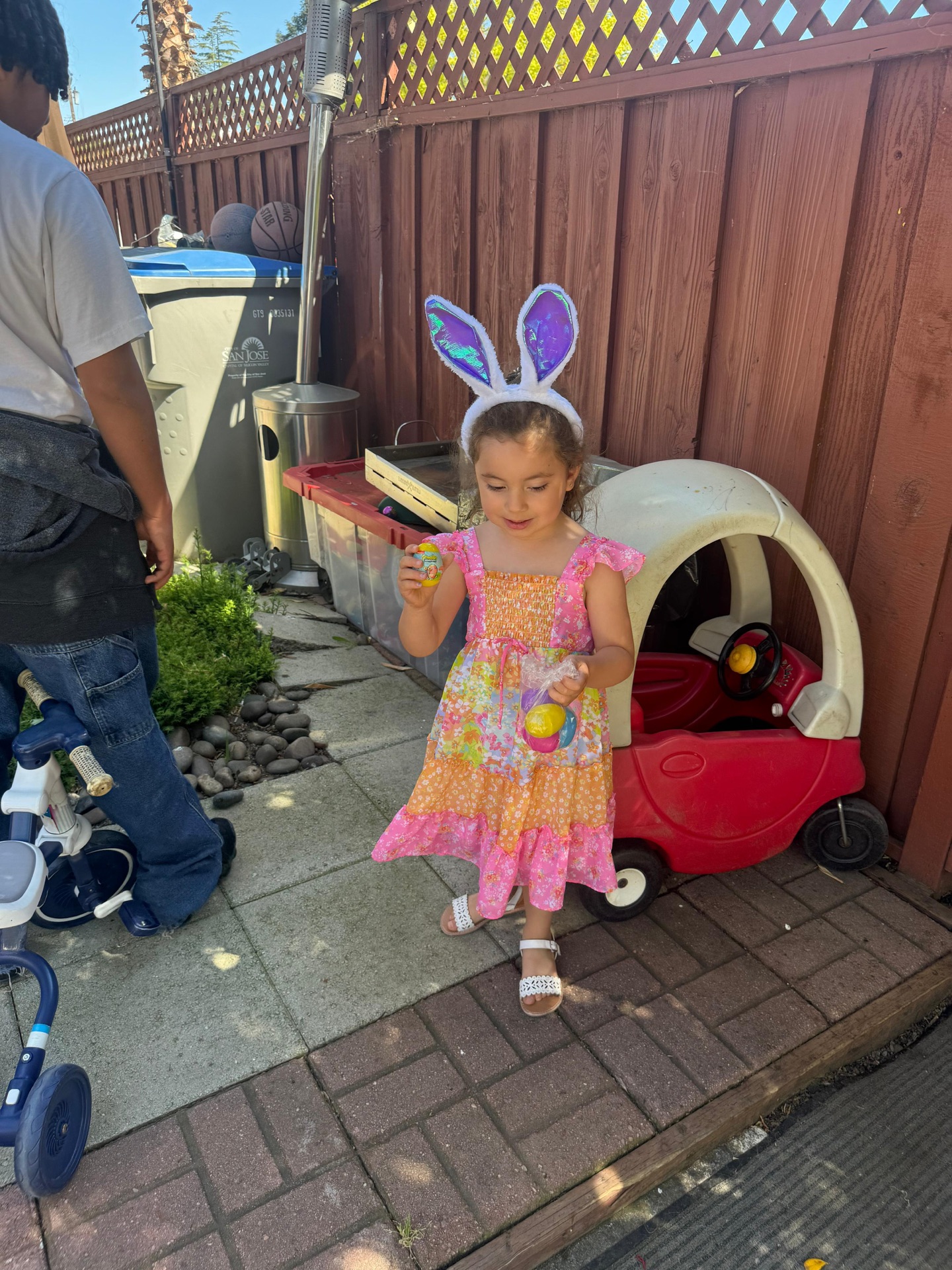 Daycare child activity at Little Explorer Family Childcare in San Jose