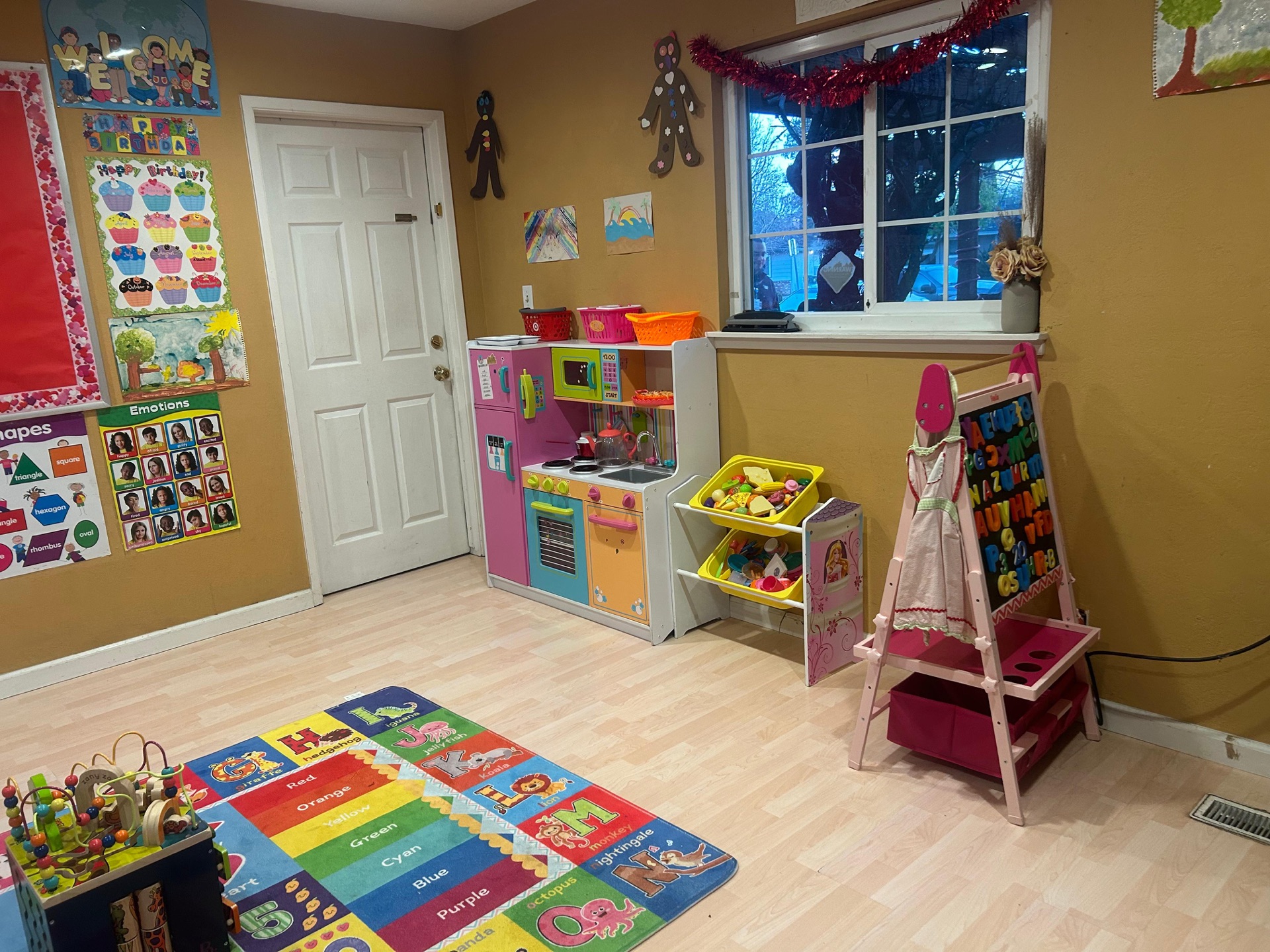 Daycare materials and play space at Little Explorer Family Childcare in San Jose