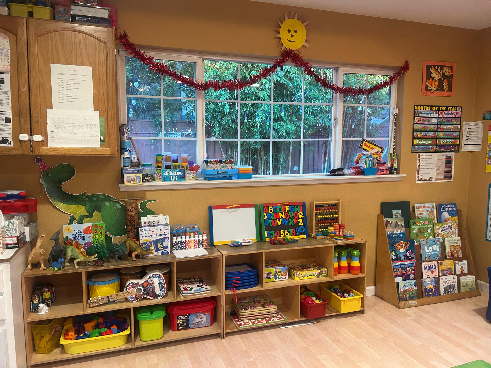 Outdoor learning area at Little Explorer Family Childcare in San Jose